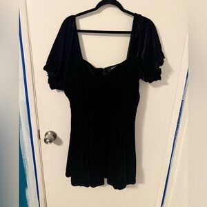 Disturbia Drakon Velour Corset Mini Dress 14